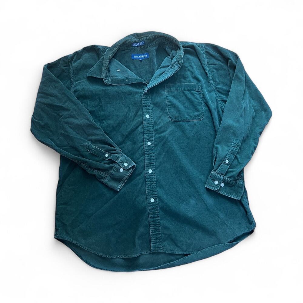 Grandpa Core Corduroy Button Down Shirt